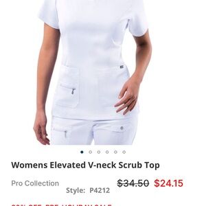 Ada White Tailored Fit Top